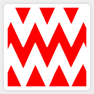 Chevron Red Sticker